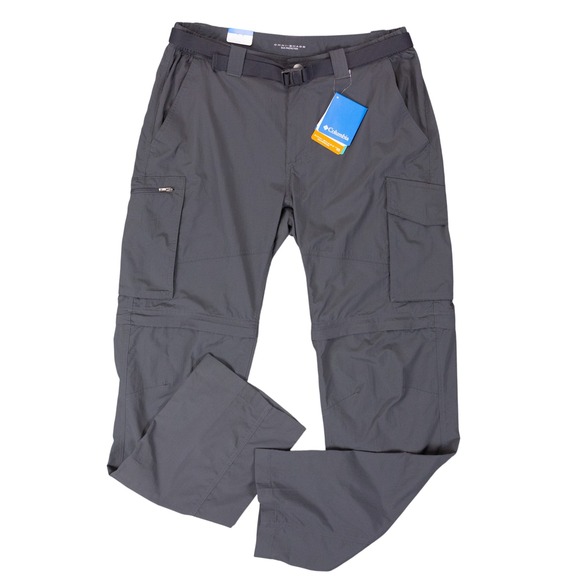 Columbia Other - NWT Columbia Kestrel Trail Convertible Pants Mens 34x34 Grey Nylon UPF 50